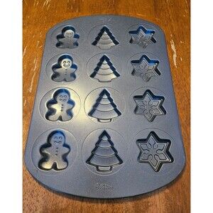 Wilton Baking Pan Cookie Sheet Cupcake Muffin Pan Holiday Christmas Baking